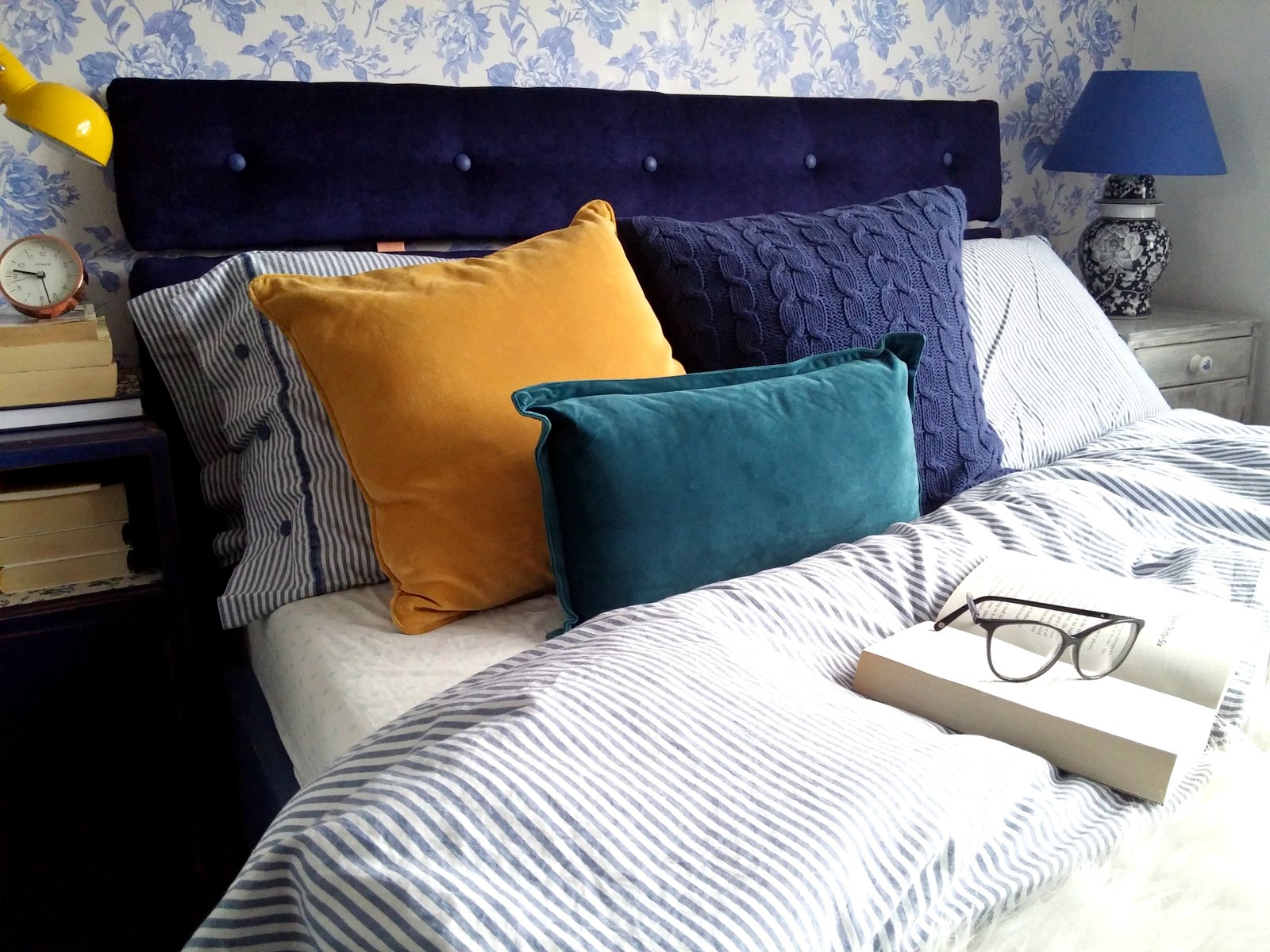 diy bed with upholstered headboard