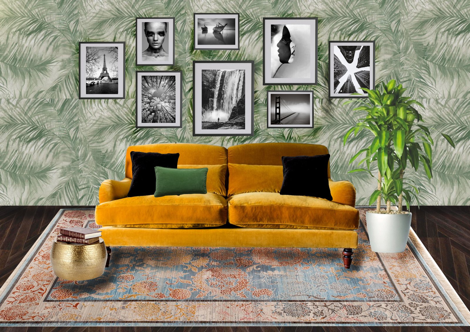 eclectic gallery wall ideas