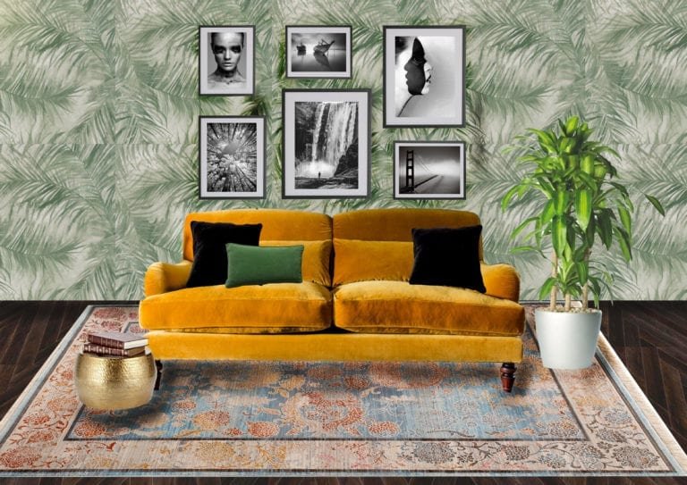 eclectic gallery wall