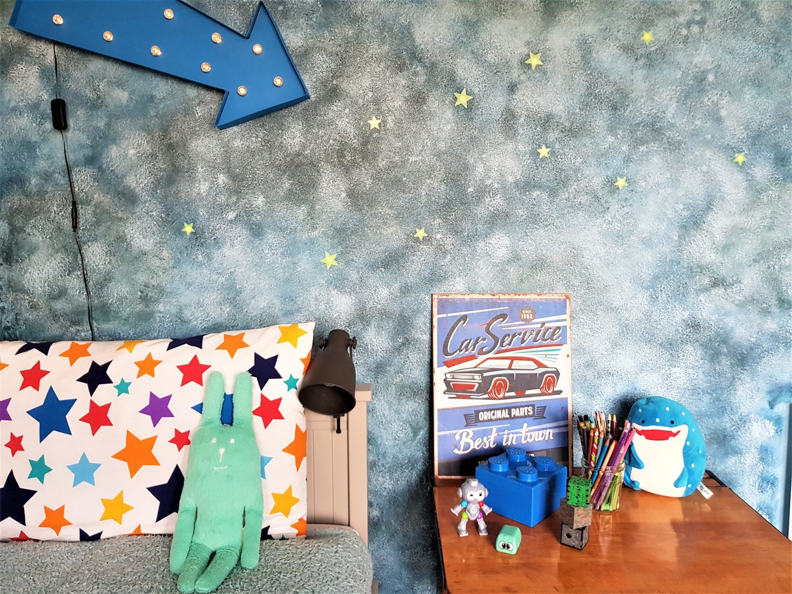 wall sponge painting